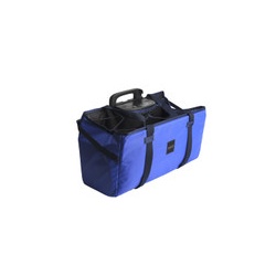 Brompton Electric basket bag - L - blue - with frame