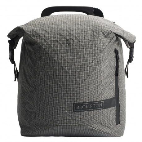 Brompton e-Motiq T Line Electric battery bag - front view - stock photo