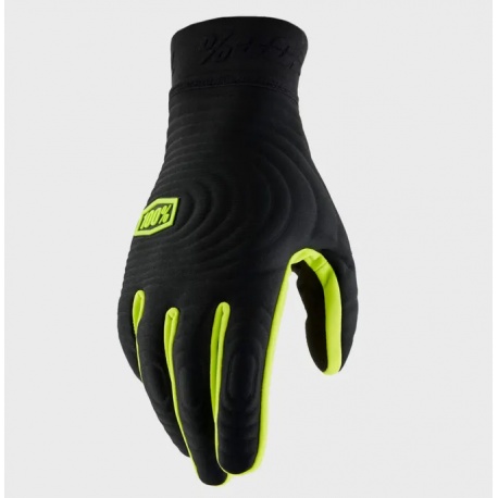100% Xtreme Brisker Glove - Black - Fluo Yellow / Black - Extra Extra Large