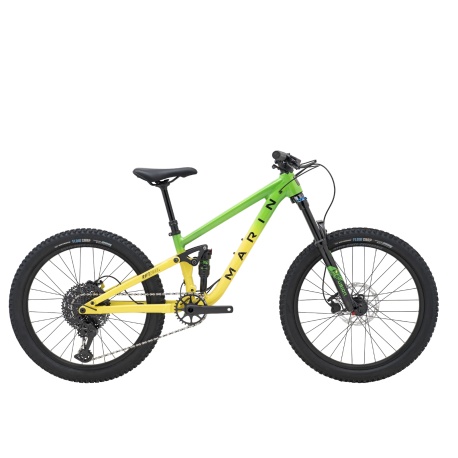 Marin RIFT ZONE JR 24 Green / Yellow Fade kids bike - stock image 