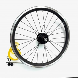 Brompton P and T Line 4-speed Rear Wheel - new for 2025 - showing all parts 