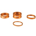 Hope headset spacers - Orange - 2.5mm, 5mm, 10mm and 15mm
