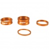 Hope headset spacers - Orange - 2.5mm, 5mm, 10mm and 15mm