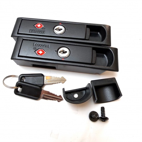 B&W replacement lock and key for B&W Hard cases for folding bikes - as packaged 