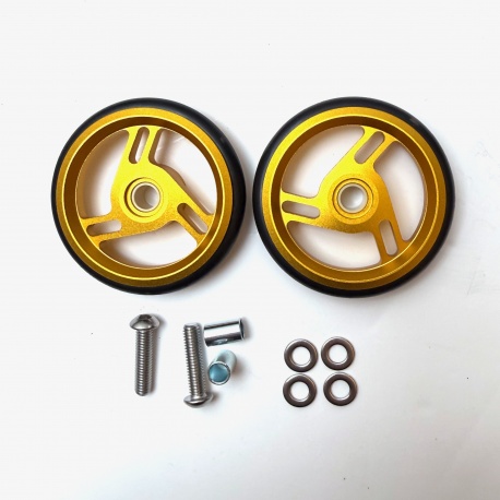 Brompton A, C, P, T Colour Roller Wheel Pair - Gold