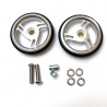 Brompton A, C, P, T Colour Roller Wheel Pair - Silver