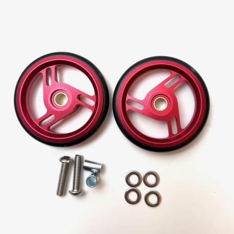 Brompton A, C, P, T Colour Roller Wheel Pair - Red