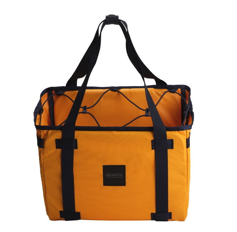 Brompton basket bag - S - sunset yellow- with frame