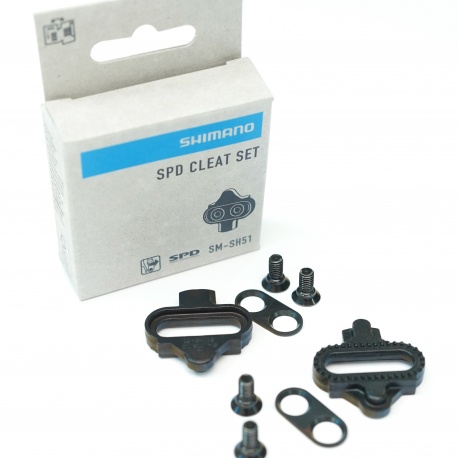 Shimano SH56 MTB SPD cleats single-release - showing box and contents