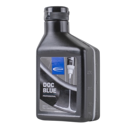 Schwalbe Doc Blue Professional tyre and tube sealant - 200ml bottle - stock photo - old branding