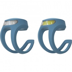 Knog Frog Light V3 Rechargeable - New Denim Blue front and rear light