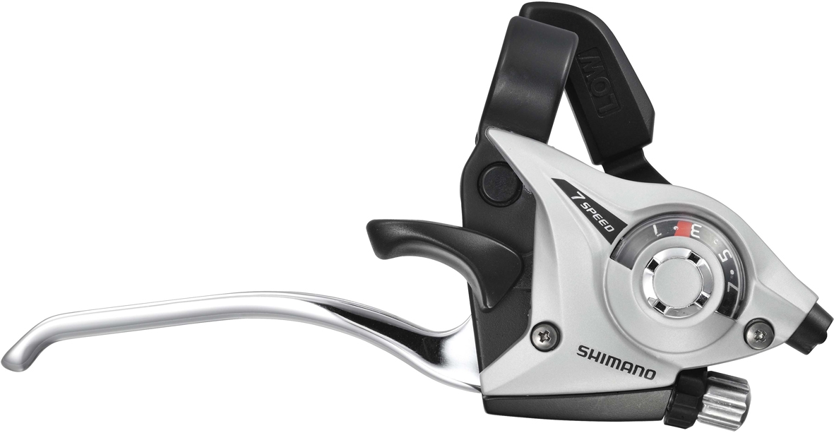 Shimano Altus ST-EF41 EZ fire plus STI set for V-brakes black 2-finger lever 3x7 speed