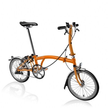Brompton S3L Orange folding bicycle