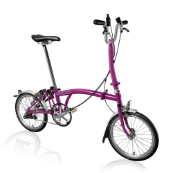 Brompton H3L Berry Crush folding bicycle