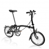 Brompton S3L Black with front carrier block