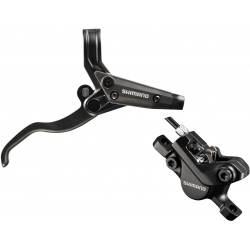 Shimano Alivio BR-M447 / BL-M445 bled disc brake lever and post mount calliper, front