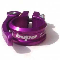 Hope seat post clamp - quick release - 34.9mm - Purple