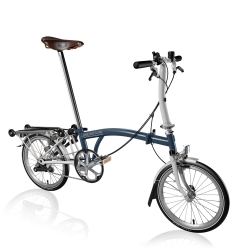 Brompton S3R Tempest Blue / White folding bicycle