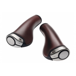 Brooks Ergon GP1 Leather Handlebar grips - brown
