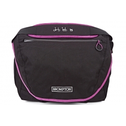 Brompton C bag set - Black with Berry Crush trim