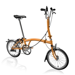 Brompton H3L Orange folding bicycle