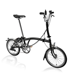 Brompton M6L folding bike - Stardust Black