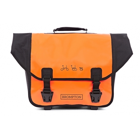 Brompton O Bag - Black / Orange