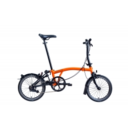 Brompton 2017 BLACK EDITION S6L - Orange and Black
