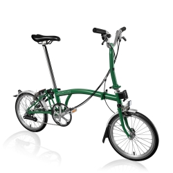 Brompton 2017 M6L Racing Green with front carrier block