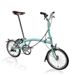 Brompton 2017 M3L Turkish Green folding bike