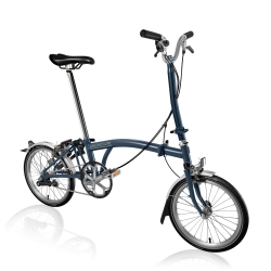 Brompton 2017 H3L Tempest Blue folding bicycle