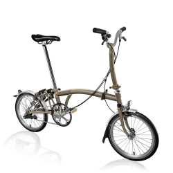 Brompton 2017 M3L Raw Lacquer folding bike