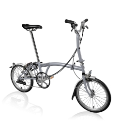 Brompton 2017 M6L Grey folding bike