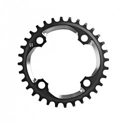 SRAM X01 CHAIN RING - 32T X-SYNC 94BCD ALUM 5MM BLACK W CNC SILVER (11SPD)