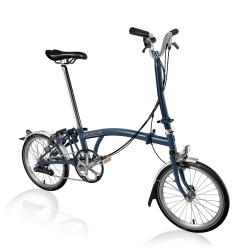 Brompton 2017 H6L Tempest Blue folding bike