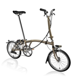 Brompton 2017 H6L folding bike - Raw Lacquer