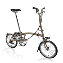 Brompton 2017 H6L folding bike - Raw Lacquer