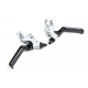 Brompton SILVER brake lever set (pair) - with holes for integrated shifters