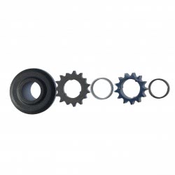 Brompton sprocket / disc set 13 / 15 tooth for SACHS/SRAM rear wheel - laid out ready for installation