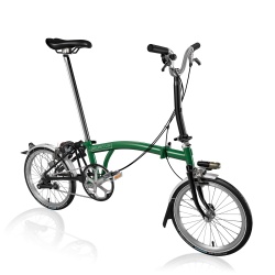 Brompton M3L folding bike - Racing Green / Black