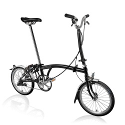 Brompton 2018 H3L all black folding bicycle