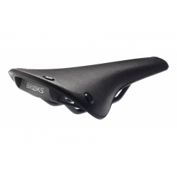 Brooks C15 All-Weather Cambium Saddle - Black - rear / side view