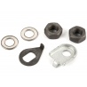 Brompton standard front wheel axle fastenings - nuts and washers