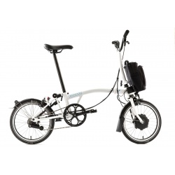Brompton Electric M6L folding bike - White