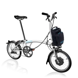 Brompton Electric M2L folding bike - White