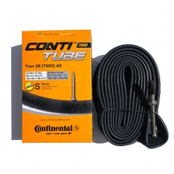 Tour 28 all 700 x 32-47C tube by Continental - 60mm presta valve - inner tube and box
