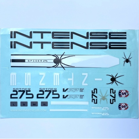 Intense Spider 275 black replacement black decals