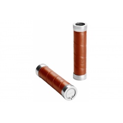 Brooks slender leather grips - Honey (130mm) - stock photo