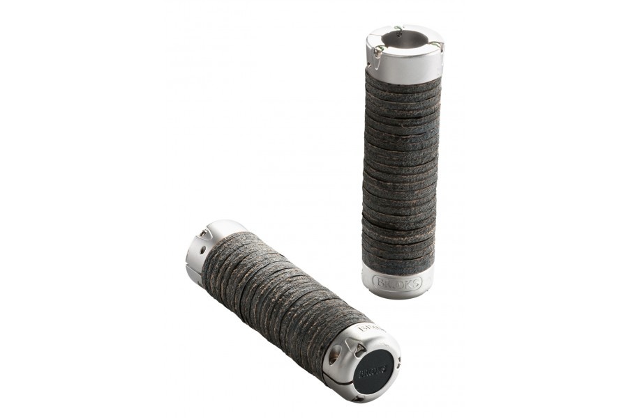 パーツ BROOKS PLUMP LEATHER GRIPS BLACK Brooks Plump 皮質手握黑色