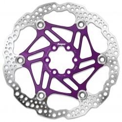 Hope Floating Rotor- 6 bolt - 183mm - Purple - stock photo